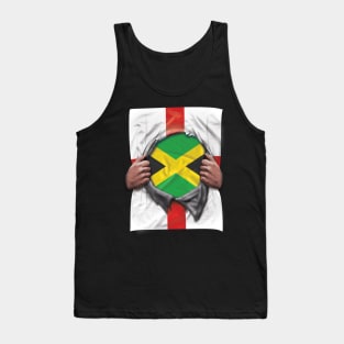 Jamaica Flag English Flag Ripped - Gift for Jamaican From Jamaica Tank Top